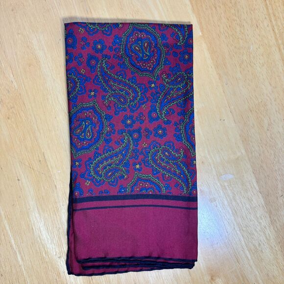 Burma Bibas 19" Silk Scarf | Made in Italy | Handrolled RN13185 - Picture 4 of 6